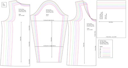 t shirts cutting patterns